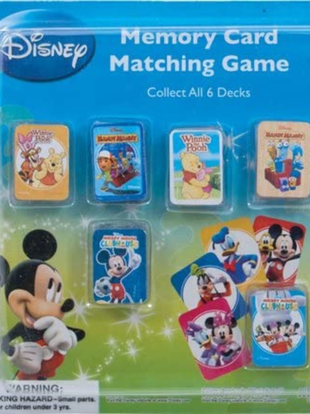 Disney Mini Memory Card Matching Game Mickey Mouse Winnie the Pooh Donald Duck